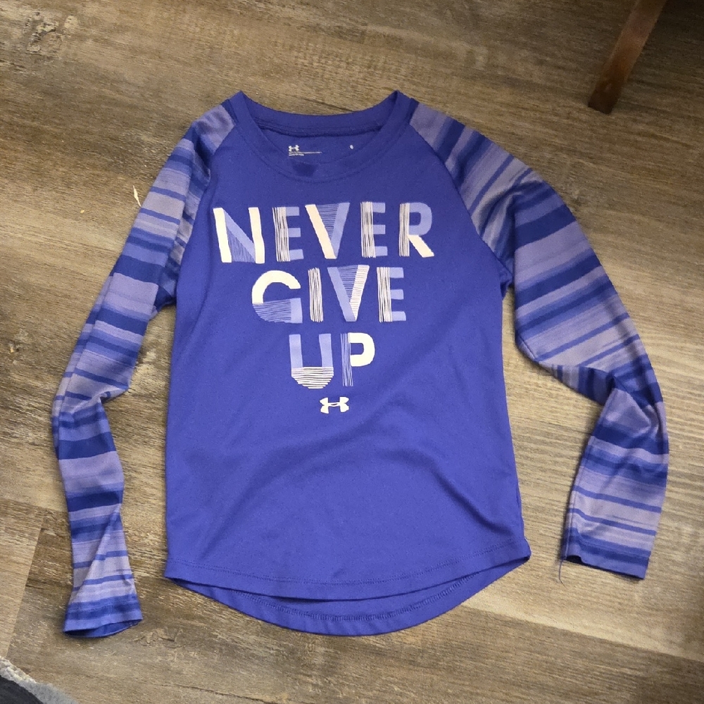 Under Armour Kids' Blue Long Sleeve Tee